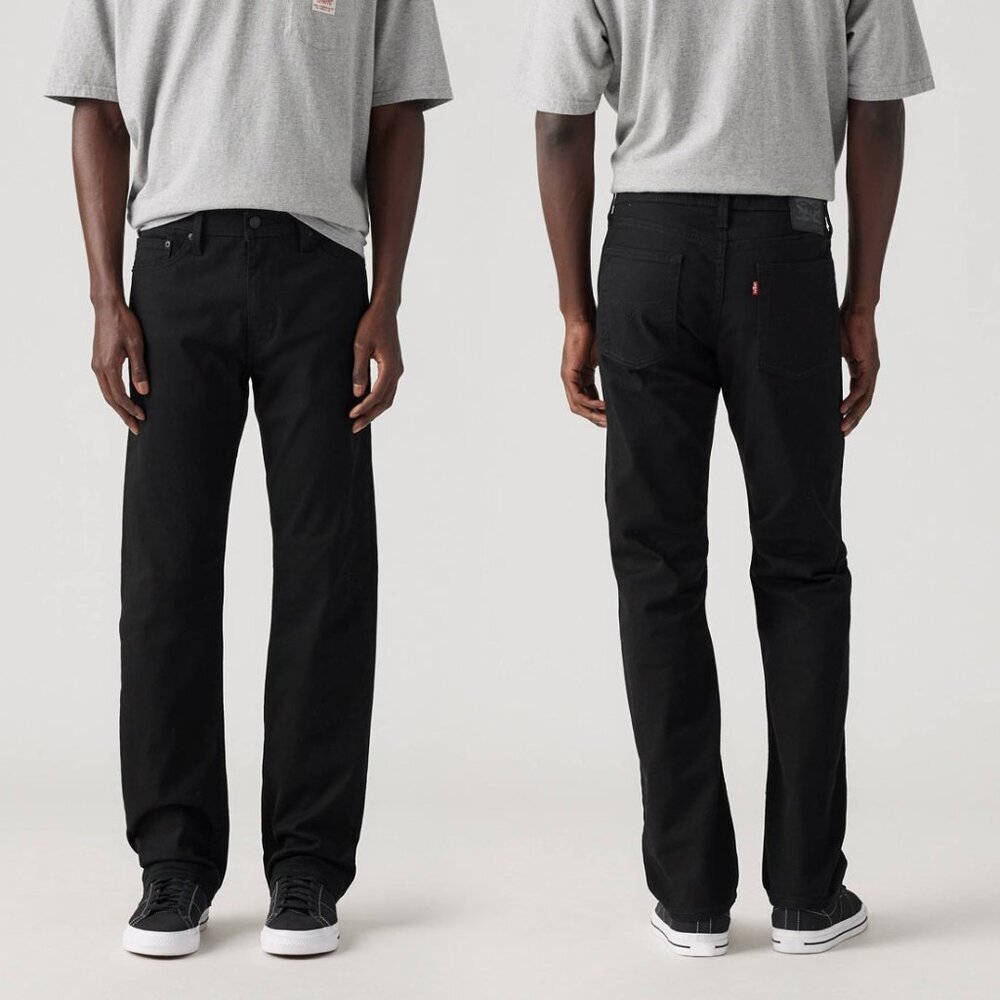 M101 Levi's Men's Black 513 Slim Straight Jeans - Size 36 x 32 - NWT $69.50